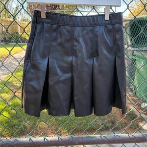 Leather Hollister skirt